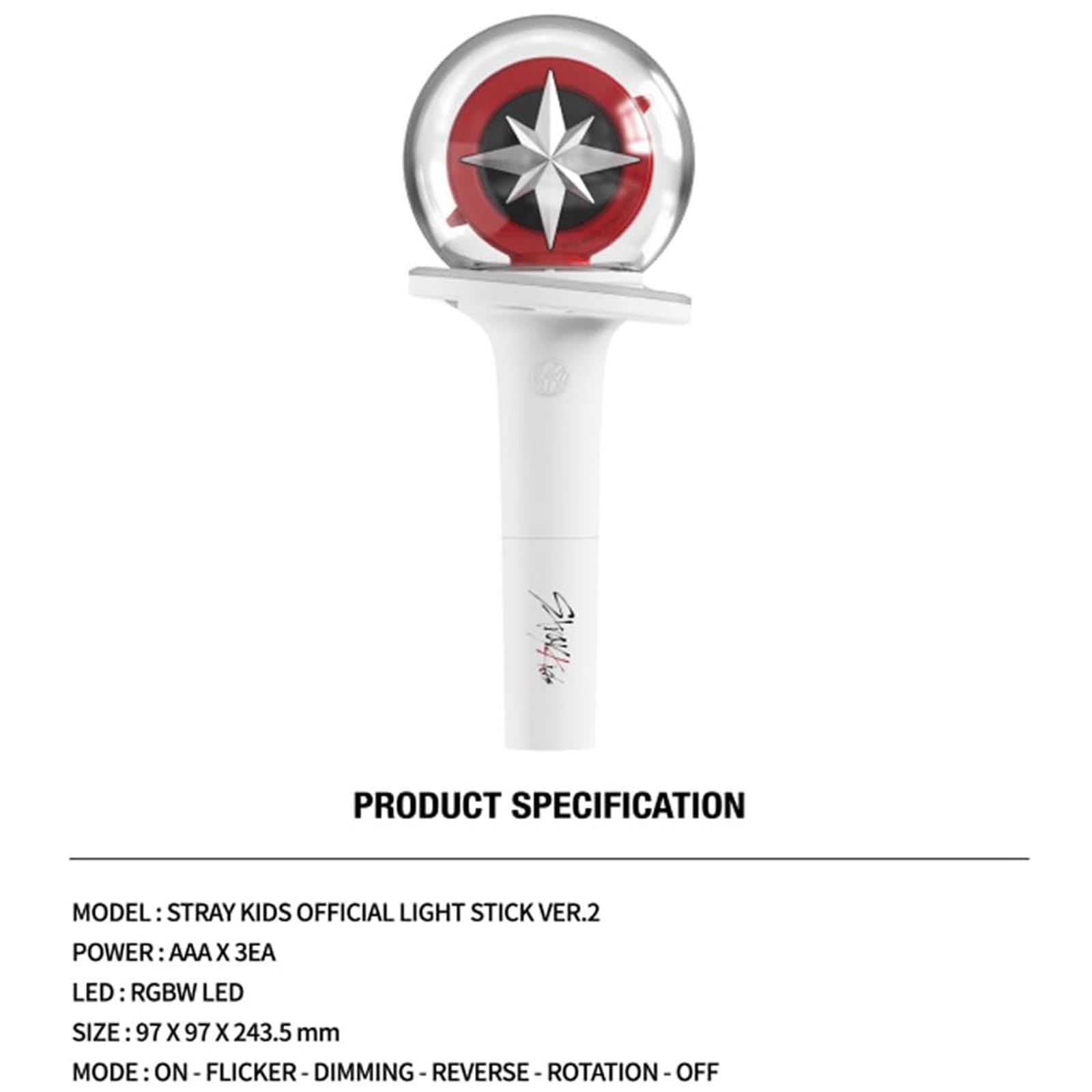 YinHaong Stray Kids Officiële fluorescerende hengel Ver 2 Kpop