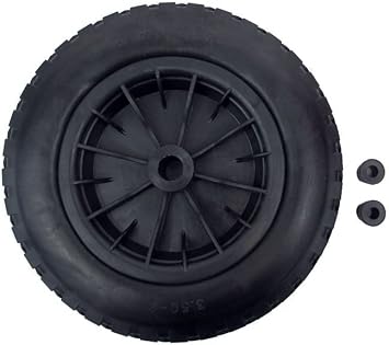 PU 16" Puncture Proof BLACK Wheelbarrow Wheel Tyre 4.80-8 Light Weight FOAM