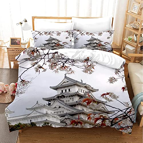 Funda Nórdica Arquitectura Oriental Microfibra 90-150x200 cm