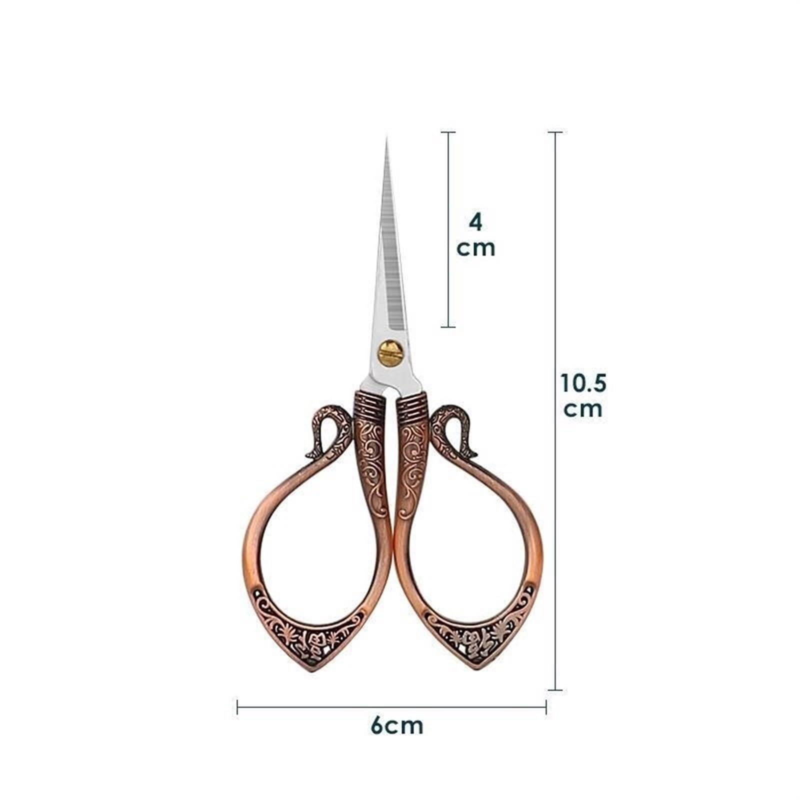 Tijeras para Manualidades, 4 Piezas, Tijeras Negras para Bricolaje, Herramientas de Corte de Hilo de Costura, Costura de Tela