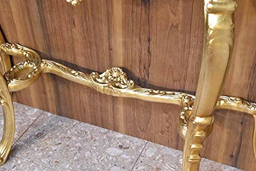 ゴールドコンソールテーブル 117cm イタリア サイドテーブル 602-997