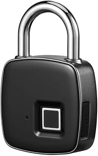 KXDFDC Hard Stainless Steel Anti-Hammer Anti-Theft Fingerprint Lock Fingerprint Password Padlock App Remote Management Unlock