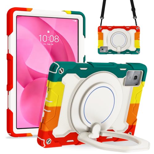 Aokil �Ή�For Lenovo Idea Tab 11�C���` �P�[�X TB336FU/ZU ��]�����O�t�� ���|�� ���w�\�� �o�b�N�J�o�[ | �ω��h�� �����h�~ �ϏՌ� ���m�{Idea Tab(ZAFR0387JP/ZAFR0046JP)�p �P�[�X