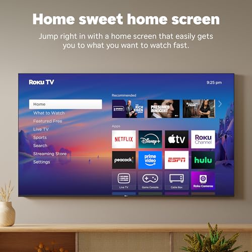 Image of Roku Smart TV 2025 - 50-Inch Select Series, 4K HDR TV - RokuTV with Enhanced Voice Remote - Flat Screen LED Television with Wi-Fi for Streaming Live Local News, Sports, Family Entertainment (Renewed)