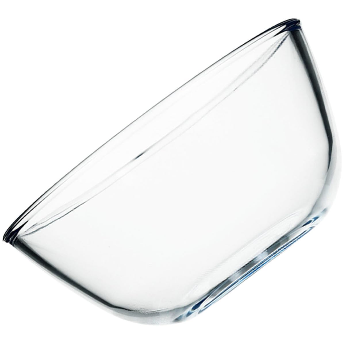 ABOOFAN Redonda Ensaladera para Servir de Vidrio Transparente 2700ml
