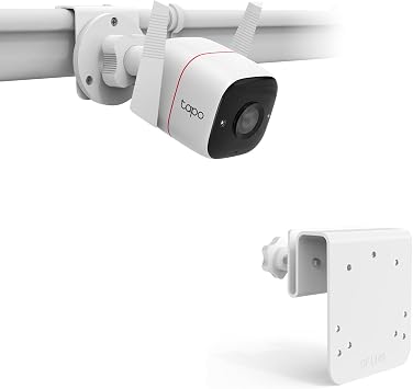 Gutter Mount Compatible with Tapo TP-Link Security Outdoor Camera(C320WS)(3MP C310)/2K QHD ColorPro(C325WB)/DEKCO Solar Security Camera Outdoor DC4L/5L/9L 2K Camera (White)