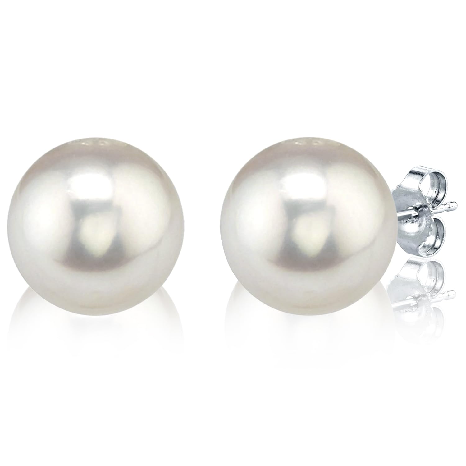 LIHELEI Pendientes de Perlas para Mujer, Pendientes de Perlas de Plata de Ley 925 con Perlas de 6-14 mm, Pendientes de Perlas Blancas de Agua Dulce, Regalo para Mujeres