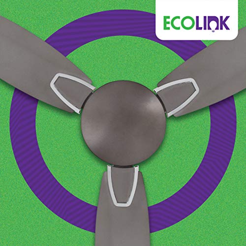 Image of EcoLink Petal Premium Decorative Easy Clean Ceiling Fan - 1200MM From The House Of Philips Lighting (Titanium Grey), Standard- Pack of 1