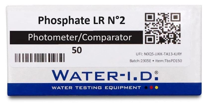 Reactivos de recambio Fosfatos 1 y 2 para Flexitester LAC o cualquier analizador de pastillas (50 unidades de cada - 100 en total)