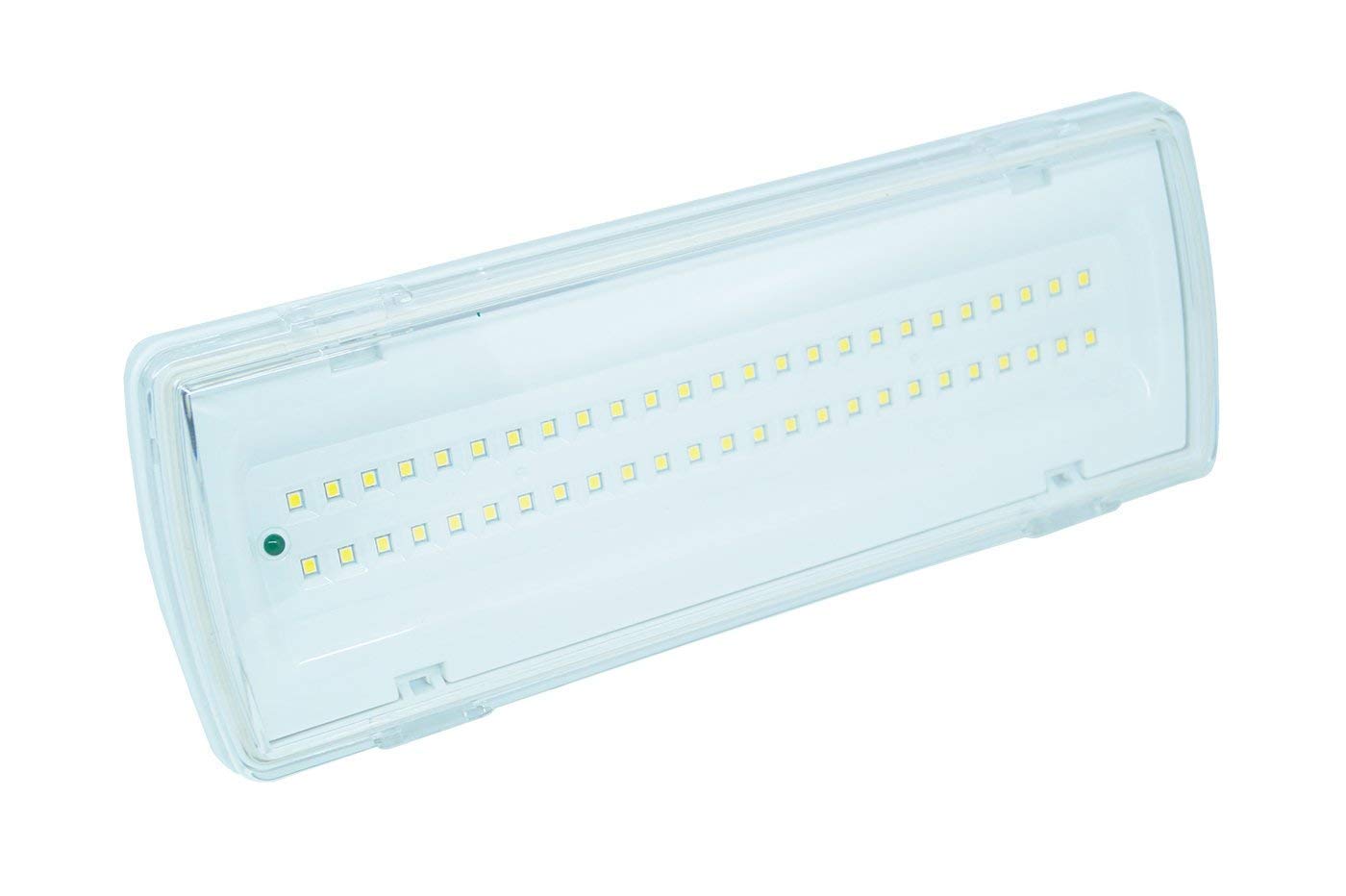 2X Lampada Di Emergenza Con 50 Led Completa Di Incasso E Batteria Luce Bianca 4W