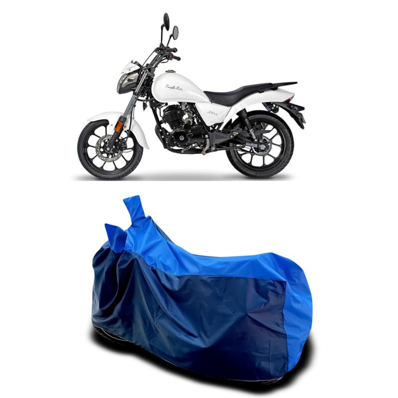 Image of DUFFEL-Two Wheeler Bike Body Cover Compatible for Aftek Zontes R 250 Bs6 Heat Protectio /UV-Rays /Birds Dropping /DustProof /Waterproof All Variants [Nevay Blue]