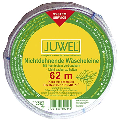 Juwel 30024 Ersatzleine Ersatz-Wäscheleine für Wäschespinne, Kunststoff, transparent, 62m Juwel 30024 Ersatzleine Ersatz-Wäscheleine für Wäschespinne, Kunststoff, transparent, 62m