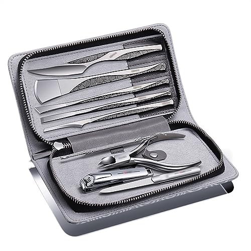 Kit de cortaúñas profesionales de acero inoxidable para el cuidado de los pies 2