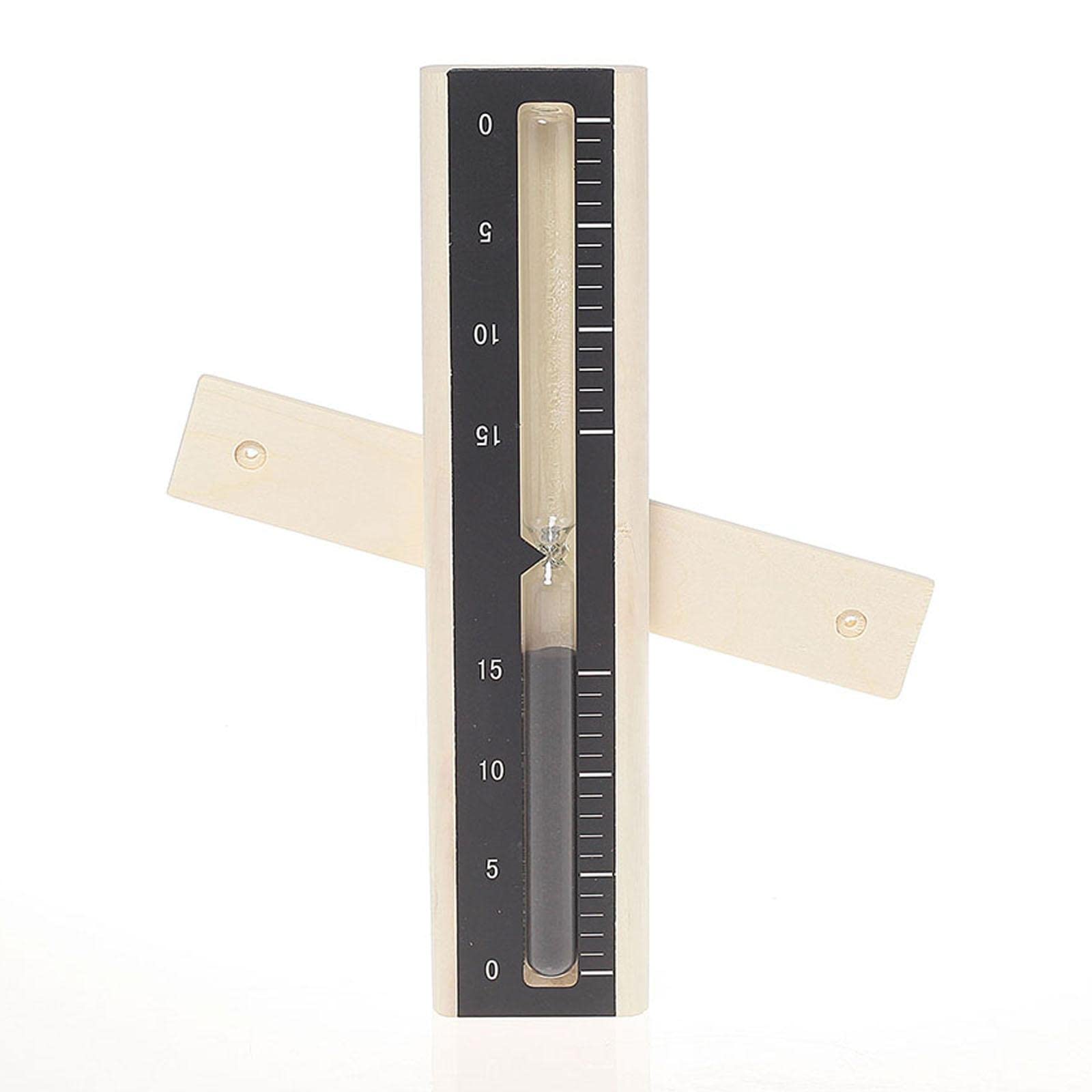 Colcolo Chronographe en bois sablier décor précis Durable rotatif cadeaux polyvalent 15 Minutes sablier pour bain hammam