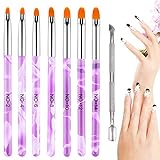 Ob Sie diese Nagelpinsel mit Pulver, Gel, Acryl oder Nagellack verwenden, Sie können sicher sein, dass sie Ihnen eine gleichmäßige und saubere Anwendung ermöglichen. Die abgerundeten Köpfe sind besonders gut für saubere Kanten um die Nagelhaut!