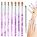 Produktbild Pinselset 7-teilig für Nailart, Set für UV Gel ,Acryl, Onestroke, 1er Pack , für Nailart, (1 x 7 Stück) Präzises professionelles Salonwerkzeug