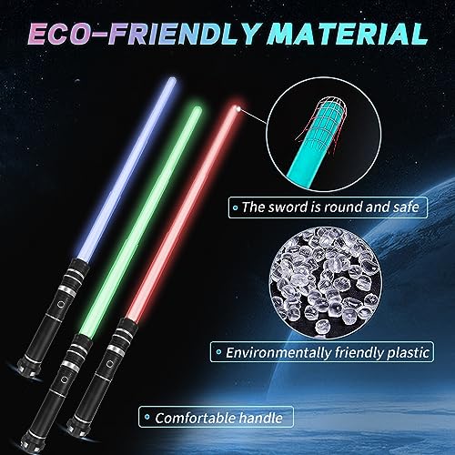 Beyondtrade 7 Colors Lightsabers Toy 2 In 1 Dueling Swords Rgb Doubled-Blade thumb #3