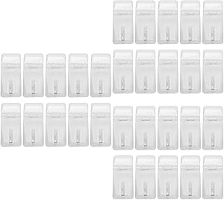 ULTECHNOVO Door Gate Bolt Lock Acrylic Hasp Buckle Mini Hinge Hasp Clear Hinge Latch Hasp Latch Buckle for Jewelry Box, Mini Cabinet (60pcs) Locking Hasp Latch