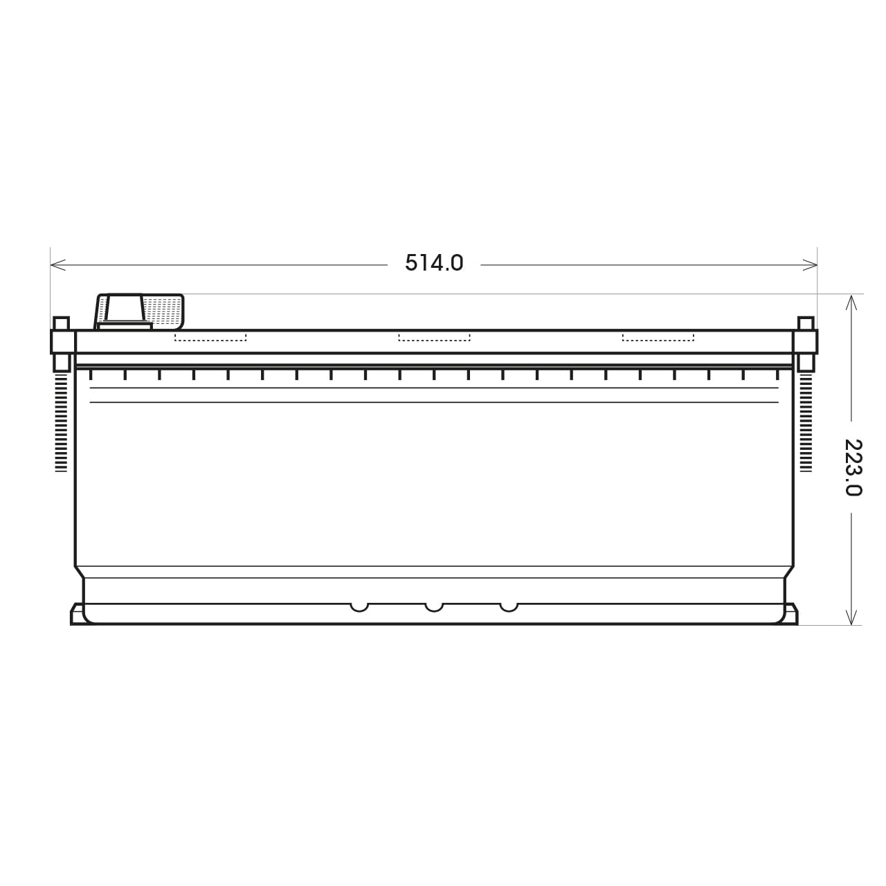 BIG Premium 64036 LKW Batterie 12V 140Ah 760A/EN - Starterbatterie für Nutzfahrzeuge, Traktor & Baumaschinen - Wartungsfrei, Gefüllt & Geladen, Rüttelfest