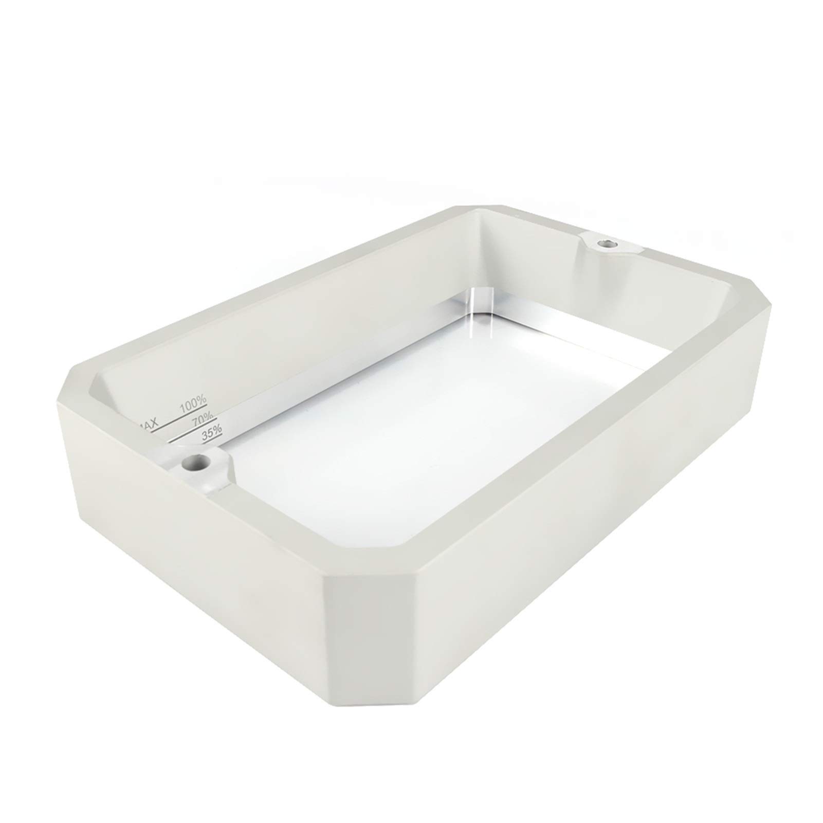 parti della stampante Serbatoio in resina per rack in materiale di alluminio per stampante 3D Prusa i3 DLP SLA Vaso in resina con pellicola FEP per parti di riparazione per stampante 3D Prusa SL1