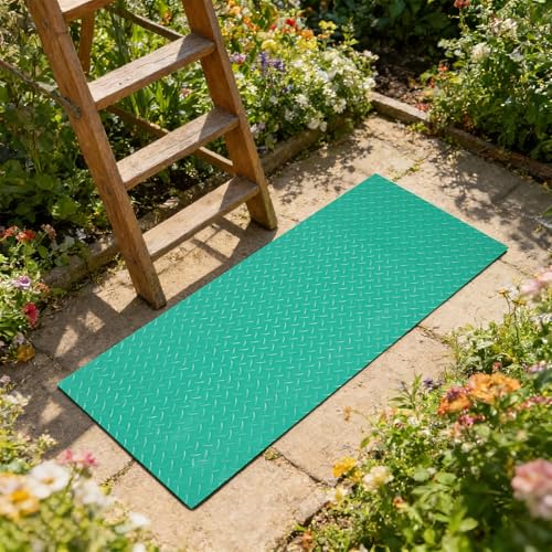 Suelo de PVC verde Toddmomy alfombrilla para escaleras exterior alfombra cocina antideslizante 8
