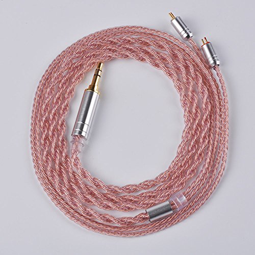 Yinyoo Upgrate 6 Cores Copper Hifi Headphones Iem Cable With 0.78Mm 2 Pins Connection For Es4 Zst Zsn As10 Zs10 C10 C16 Zsx Zs10 Pro As16 Zs7 Zsr Trn V80 V90 Ba5 Blon-03 C12(Copp-2Pin3.5) #TOP2