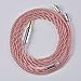 2 Meter 2 Pins 0.78mm in Ear Monitor Cable, KZ ZS10 PRO IEM Extension Headphone Cable Cords for CCZ Melody/KBEAR KS1/TangZu, KBEAR ST12 Plus 8 Core 4N OFC Silver-Plated Wire (Pink, 2Pins, 3.5mm Plug)