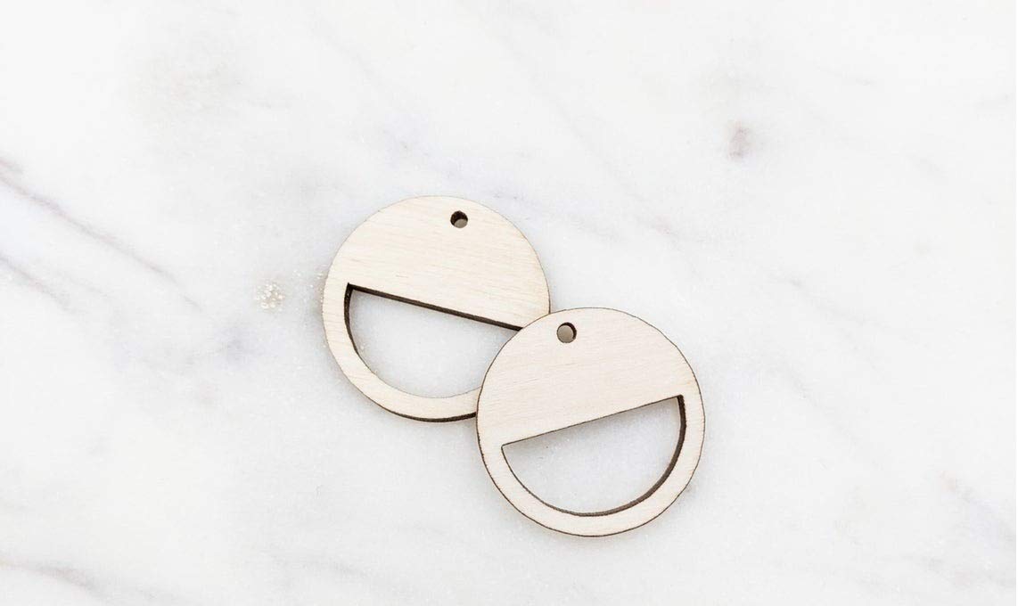 Paintable Smiley Wooden Laser Cut for Decoration DIY Prodcuts for Kids, Parties, Art and Craft Pack of 25_WCO172 WCO172