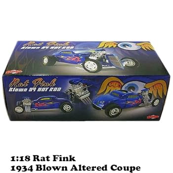 Amazon | ACME 1:18 Rat Fink 1934 Blown Altered Coupe ラット