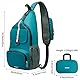 G4Free Brusttasche Sling Bags Faltbarer Schulterrucksack Umhängetasche Crossbody Herren Damen für Reise Wandern Radfahren Laufen Klettern