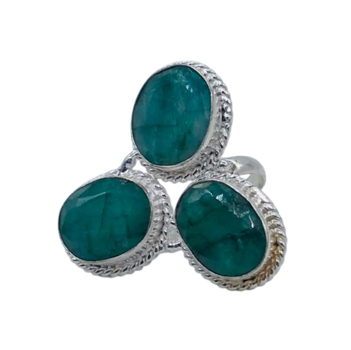 Spiritual Jewelry Marvelous Emerald Lab-Created Handmade Jewelry Ring 6 RIN-885-image-13