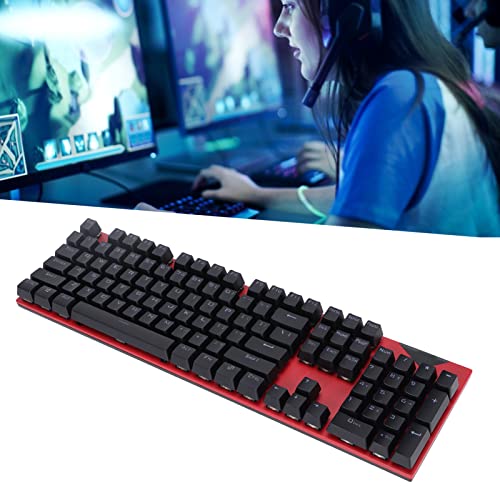 Clavier mécanique rouge USB à 104 touches interchangeables et rétroéclairage pour PC - 7