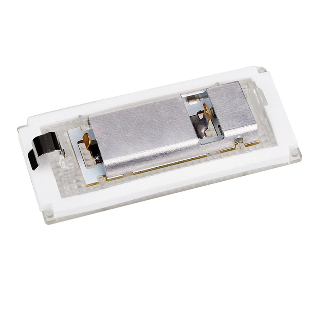 PolarLander 1 Coppia Targa automobilistica 18 LEDWhite 6000k Luce targa Compatible for BMW Serie 3 E46 2D M3 Facelift