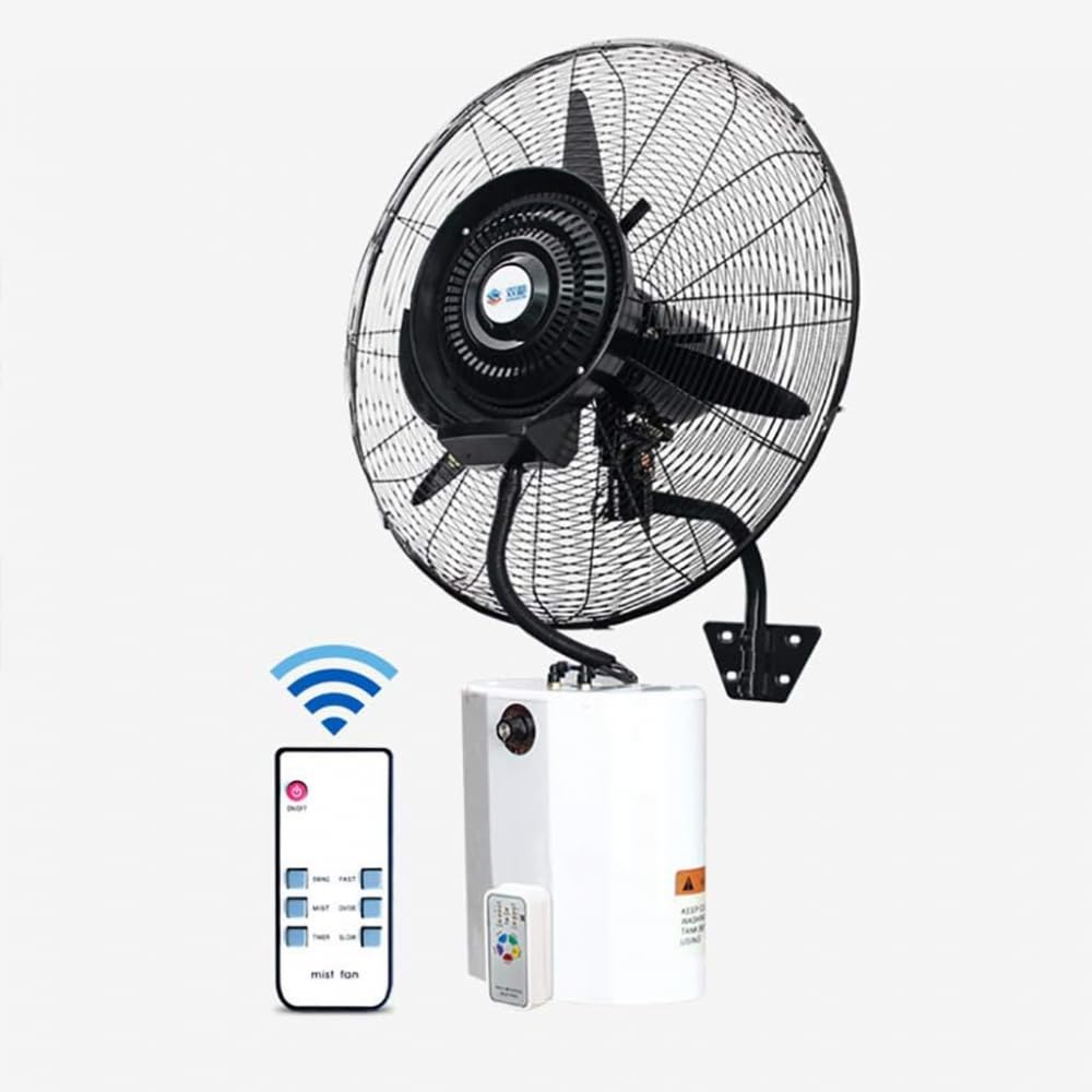 Ventilador De Pared con Mando A Distancia | Ventilador Potente Y Silencioso | Ventilador De Pared Cocina Eléctrico Grande | 3 Velocidades Y Temporizador | Cabezal Oscilante 90º-650mm