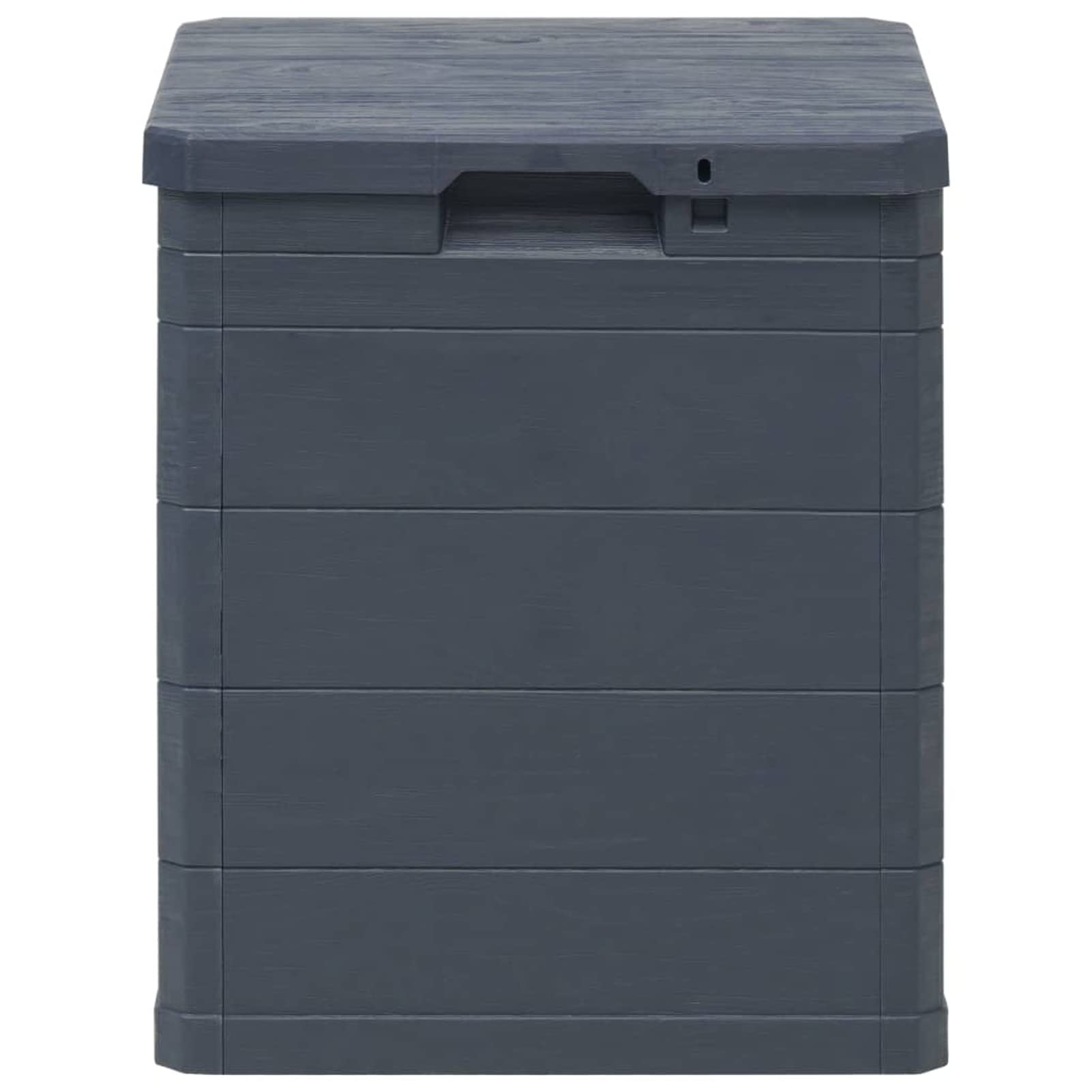 ARKEM Baule da Giardino Effetto Legno Organizer Box Giocattoli Multibox Impermeabile Esterni,Baule da Giardino 90 L Antracite