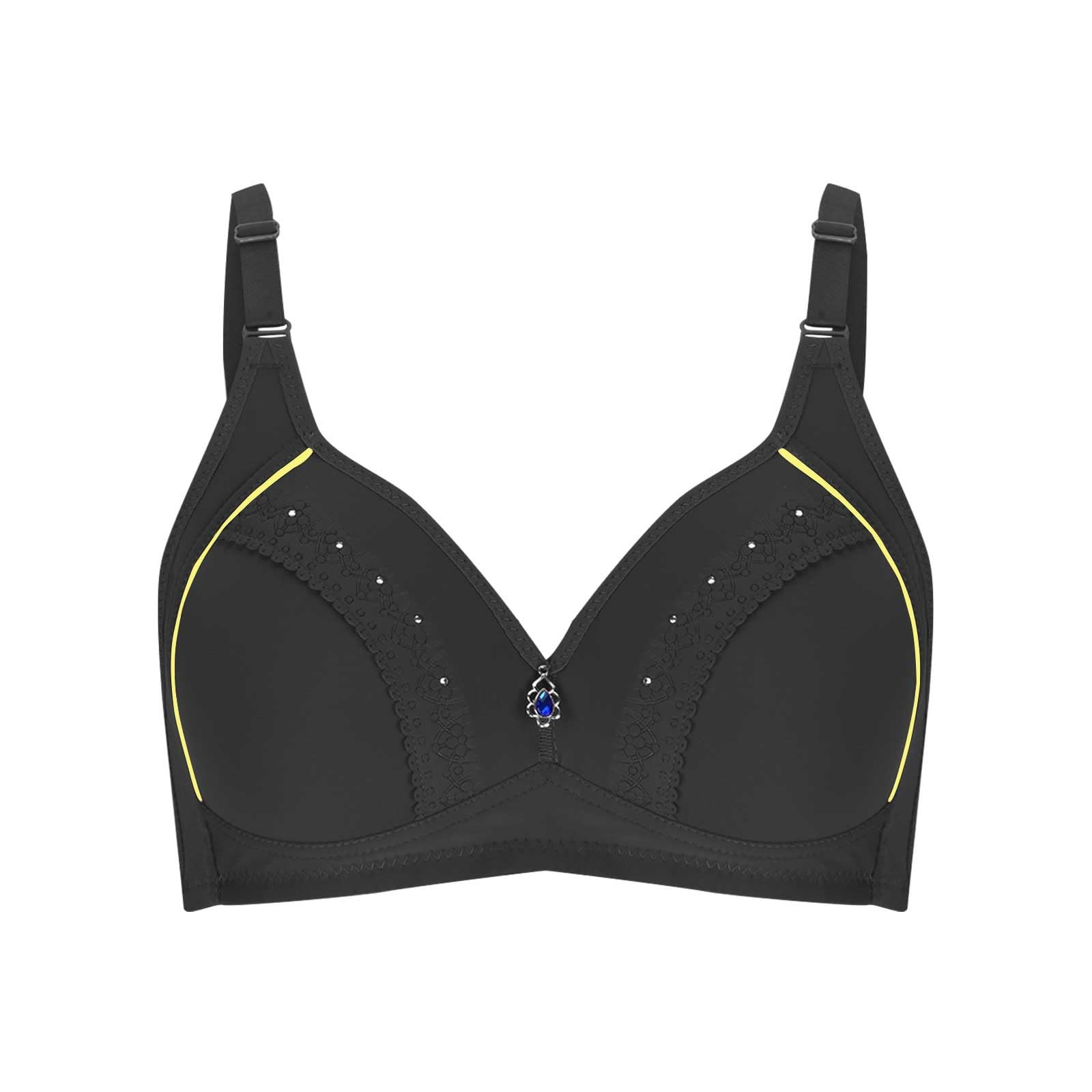No Wire Bras for Women High Supportive Comfortable Cotton Bras Sexy Embroidered Large Breast Deep V Bras 2025
