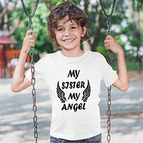 Image of Hangout Hub |Sibling Tshirts| Brother Sister Angel Hero | Set of 2