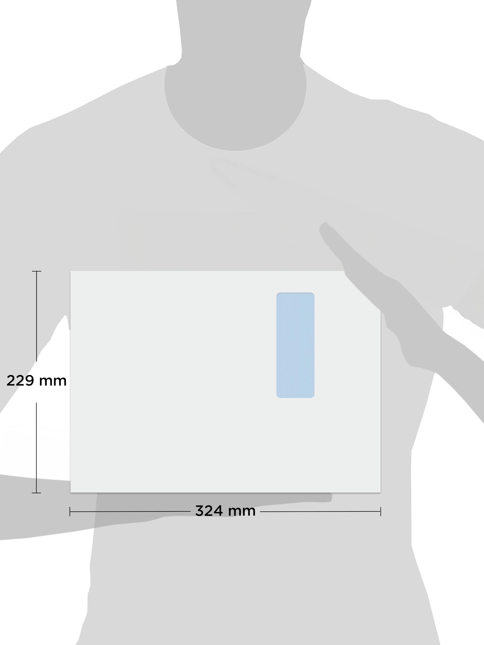 Image secondaire de Blake Purely Everyday C4 324 x 229 mm Enveloppes auto-adhésives à fenêtre-Blanc-A4-Lot de 25