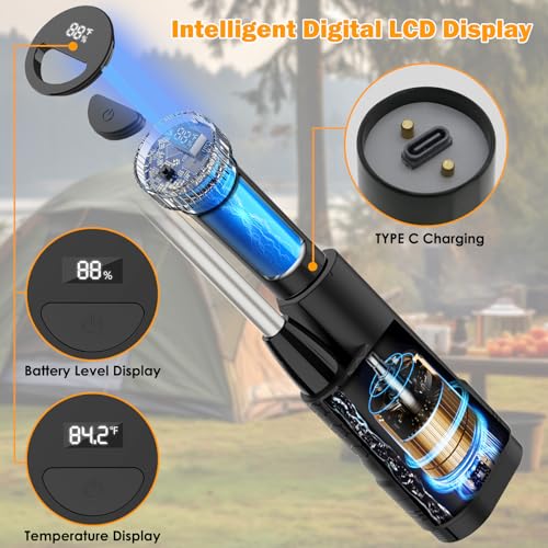 Portable-Shower-Camping-Shower-Outdoor-Camp-Shower-Pump-with-Intelligent-Digital-Display-Rechargeable-Camping-Shower-Kit-Handheld-Shower-Head-kit-for-Camping-Beach-Pool-Rinsing-Pet-Cleaning