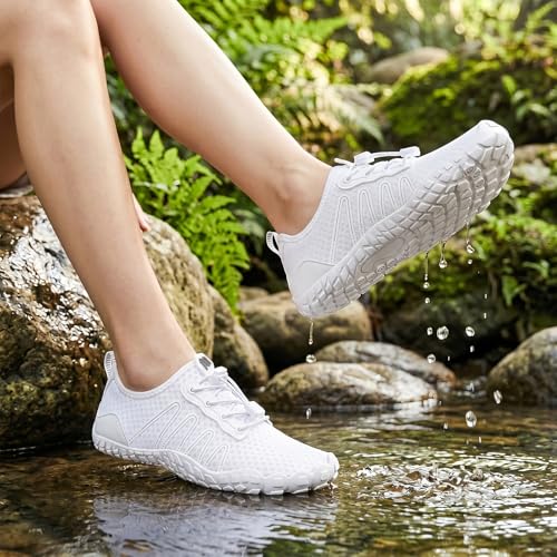 Image of Hike Barefoot Shoes Women Men Footwear, Wide Toe Box Water Shoes, Quick-Dry Zero Drop Comfortable & Non-Slip Pro Barefoot Beach Swim Minimalist Grounding Shoe for Walking Hiking