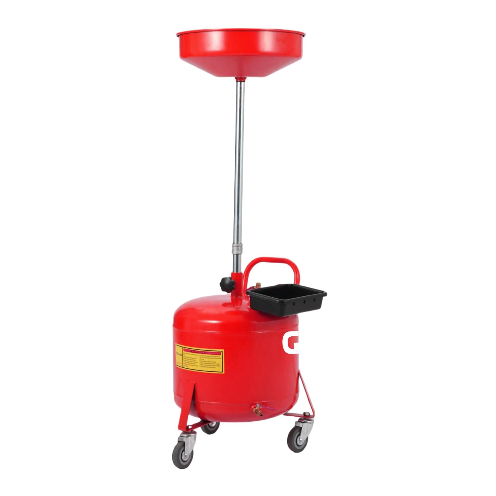SIMILAR TO..Garvee 8 Gallon Portable Waste Oil Drain Tank, Oil Lift Drain Pan Air Operated Drainer, Fluid Fuel Drainage Adjustable Funnel Height with Wheels