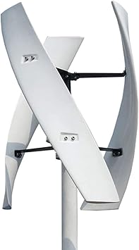 Efficient New Vertical Wind Turbine, 9000W 3 Bladeslow Noise Rotation Wind Turbine Generator for Windmill Home Farm Wind Generator White,12V 24V 48V