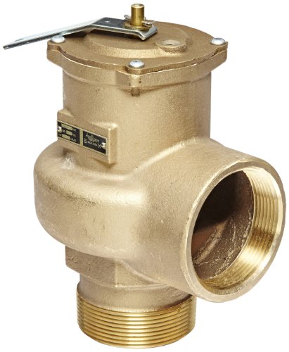 Apollo Valve 14-200 Series Bronze Safety Relief Valve, ASME Steam, 15 psi Set Pressure, 3