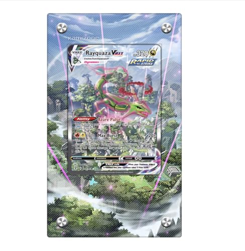 Cadre compatible avec Pokémon – Rayquaza VMAX 218/203 – Ciel en évolution – Étui de...