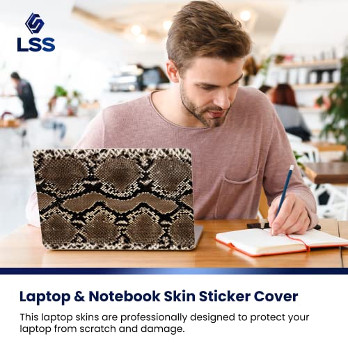 Image of LSS 15 15.6 inch Laptop Notebook Skin Sticker Cover Art Decal Fits 13.3 inch 14 inch 15.6 inch 16 inch HP Dell Lenovo Apple Asus Acer Compaq (Free 2 Wrist Pad Included) Snake Print