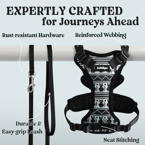 Image of rabbitgoo Cat Harness and Leash Set, Escape Proof Vest, Pixel Tabby