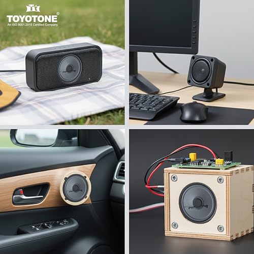 Image of TOYOTONE Micro Speaker Acoustic 2 inch Inch 36mm Paper Cone 8 Ohms 1.5W Loud Speaker (Pack of 2)