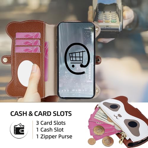 Étui portefeuille Samsung Galaxy A23E et A23S en cuir marron