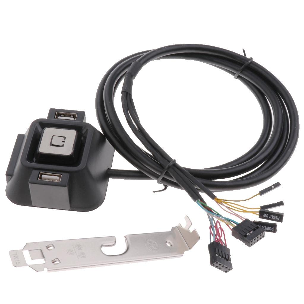 sdr desktop pc computer power switch&usb port &reset button&3.5mm audio jack