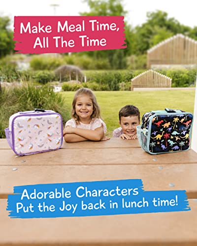Joy2B Lunch Box Kids - Insulated Sports Kids Lunch Bag Kids With Water Bottle Holder & Buckle - Kids Lunch Box For Girls And Boys - Perfect For School, Camp, Travel And More - Sports All Stars #TOP5